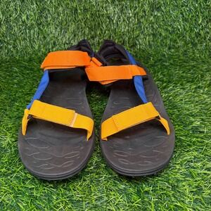 Merrell Kahuna Web Sandals Mens 15 Blue Orange Vibram Summer Like New